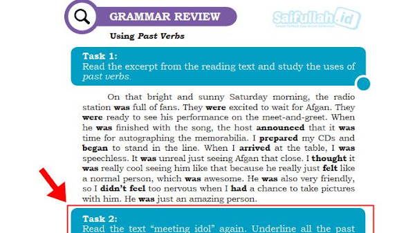 Pembahasan Soal Bahasa Inggris Chapter 8: Task 2 (Page 115) Kelas 10