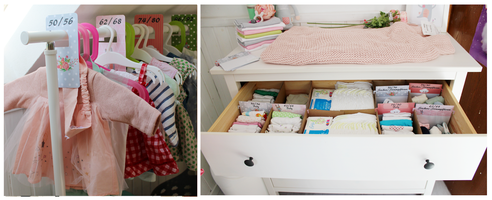 Klein Mädchenträume: Ordnung in Baby- & Kleinkind Größen: Babykleidung