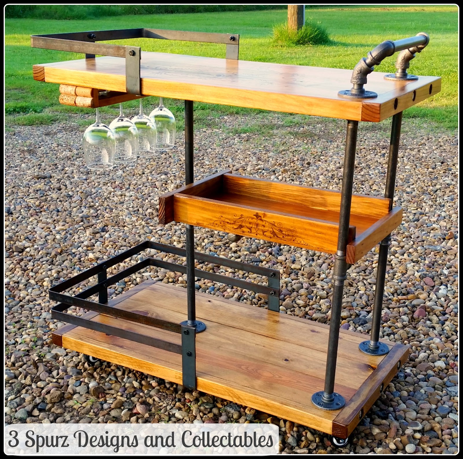 3 Spurz DandC Repurposed /Refurbished Creations!! Custom Industrial