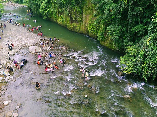 Lokasi Dan Tiket Masuk Pantai Biru Jejeguran Di Wisata Alam Salapian Langkat Pariwisata Sumut