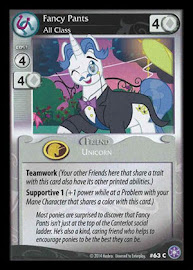 My Little Pony Fancy Pants, All Class The Crystal Games CCG Card