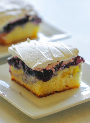 Blueberry Cheesecake Poke Cake - Joki's Kitchen