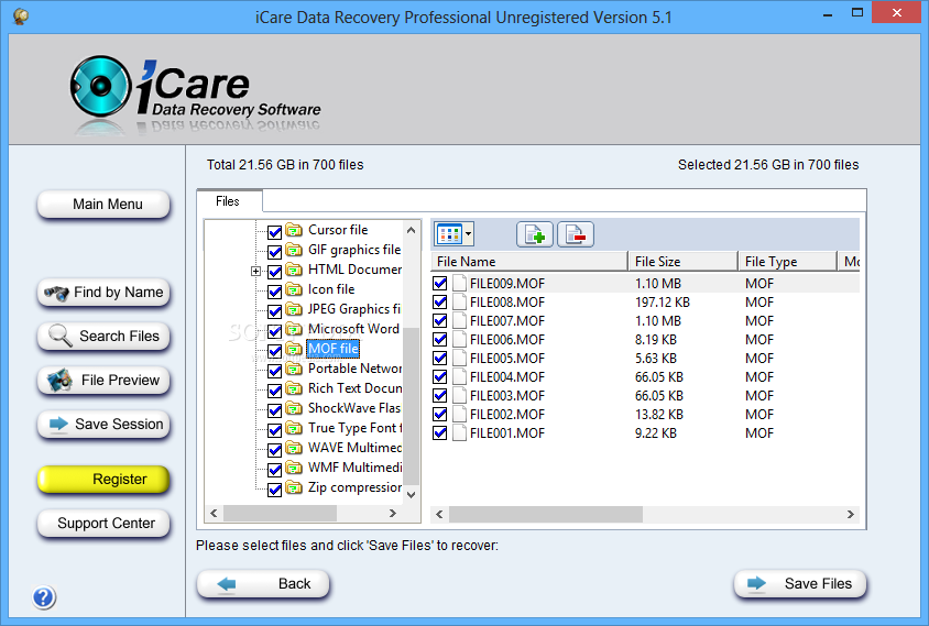 icare data recovery free software