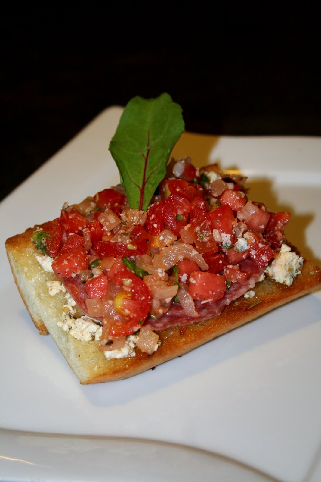 Searing Flame Tuscan Goat Cheese Bruschetta