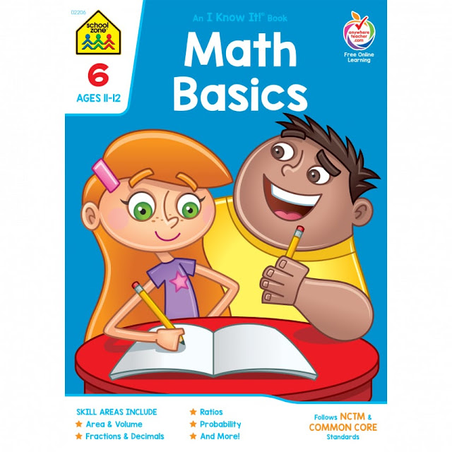 girl and boy doing their math homework together titled Math Basics 6th Grade