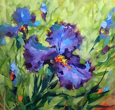 Contemporary Artists of Texas: A Video of Signs of Spring Blue Iris and ...