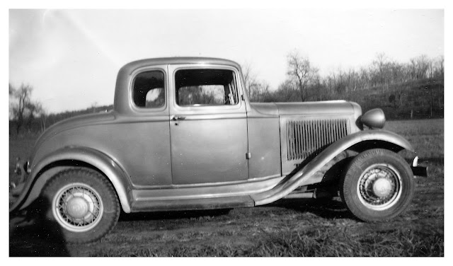 Vintage picture from 1954 of 1932 Ford