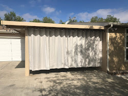 curtains hang duralum shade privacy patio alumawood outdoor screws holes problems