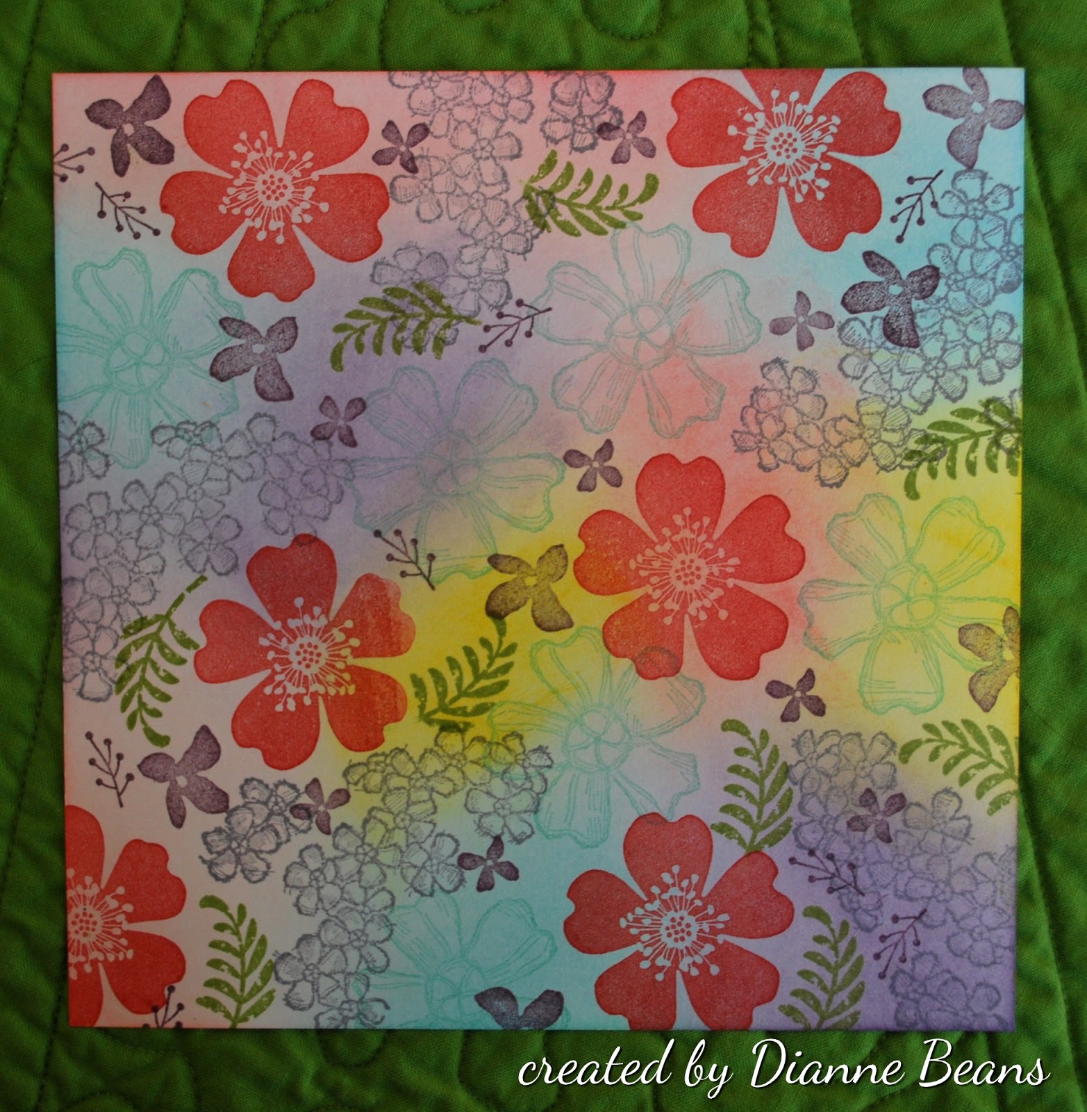 Stamping and Quilting From The Heart Creating My Own Unique Designer Paper