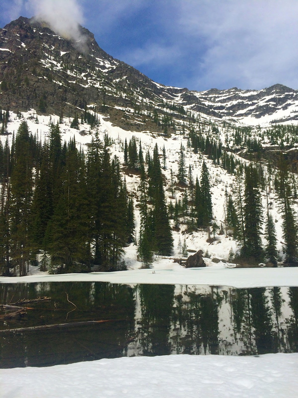 Rambling Hemlock Snyder Lake in Glacier