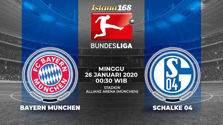 Prediksi Bola Akurat Istana168 Bayern Munchen vs Schalke 04 27 Januari 2020