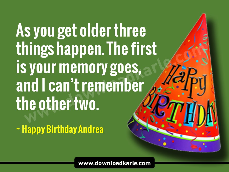 Happy Birthday Andrea Images, Memes & Cake