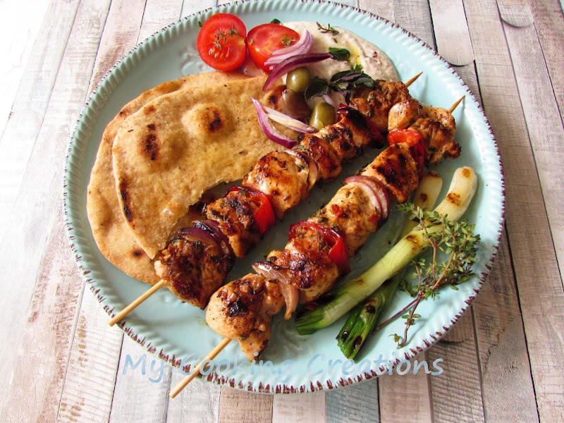 Пилешки шиш кебап по турски * Shish kebab - spiedini di pollo alla turca