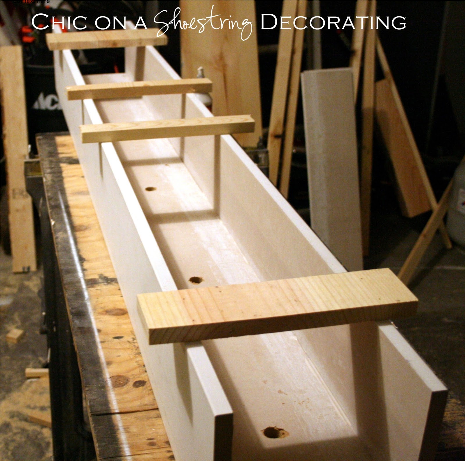 Chic on a Shoestring Decorating How to Build a Bathroom Light Fixture