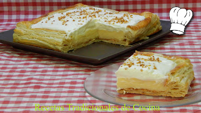 Receta fácil de tarta de crema y nata (Tarta Regina)