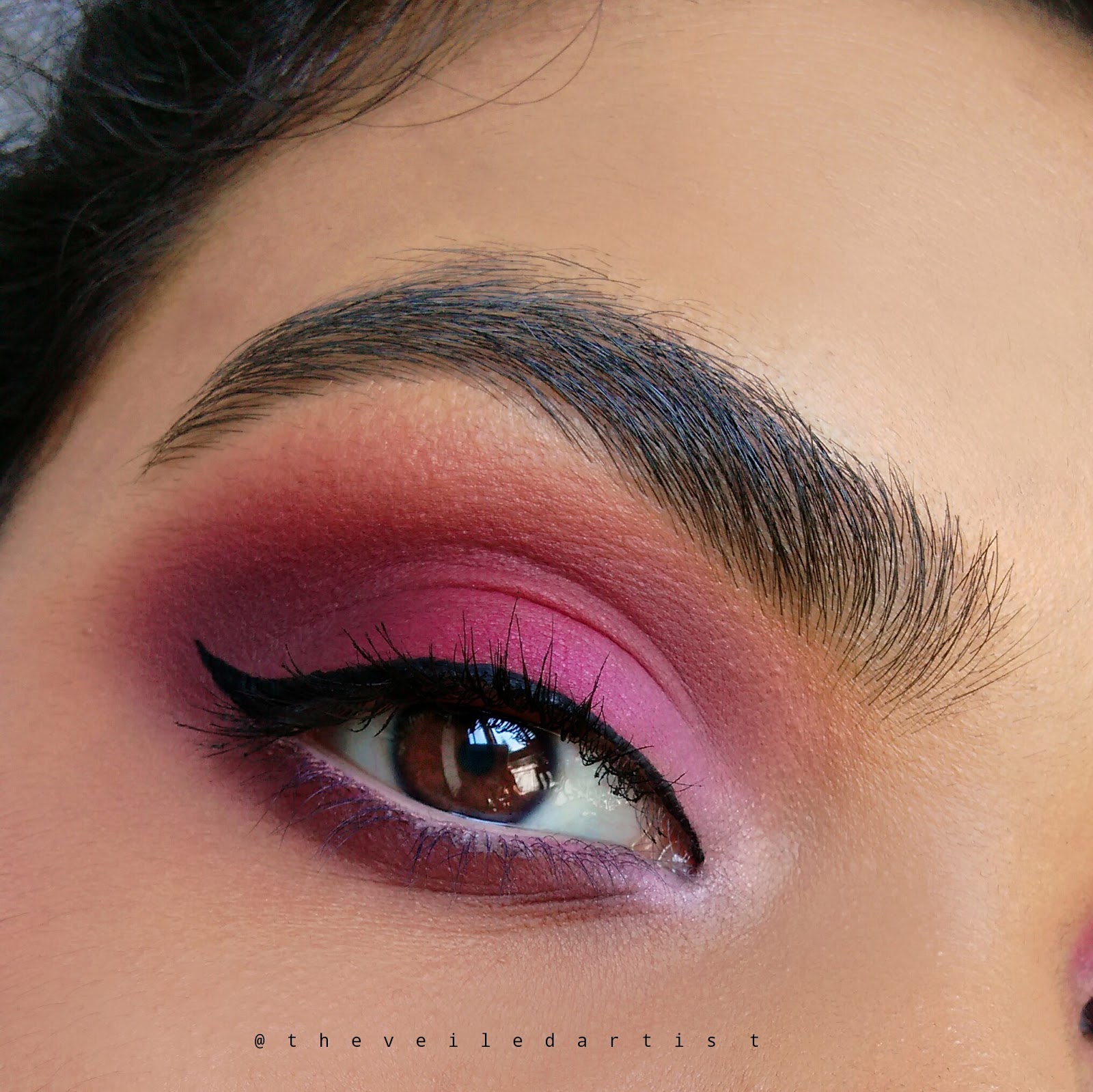 All Matte Pink Ombre Eyeshadow Tutorial The Veiled Artist