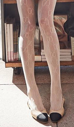 Celebrity Legs and Feet in Tights: Elsa Hosk`s Legs and Feet in Tights 9