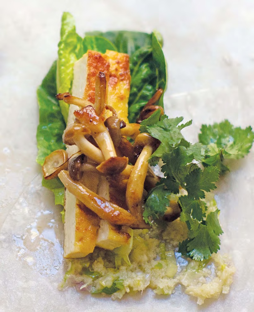 Spring rolls with brown sugar tofu and mushrooms Creative DIY