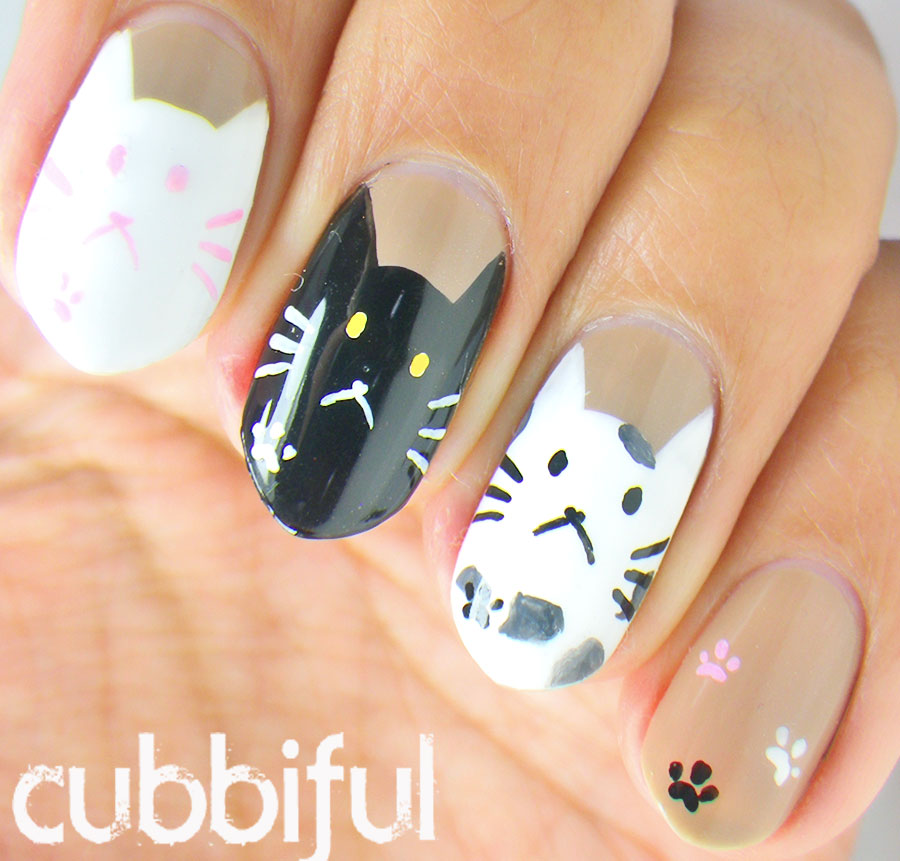 cubbiful: Cat Nails #A2Znails - Y is for You