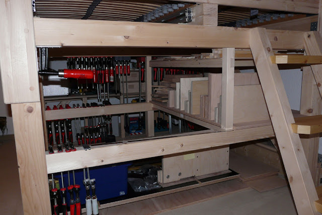 Tobi's Holzjournal: Hochbett - Holzlager