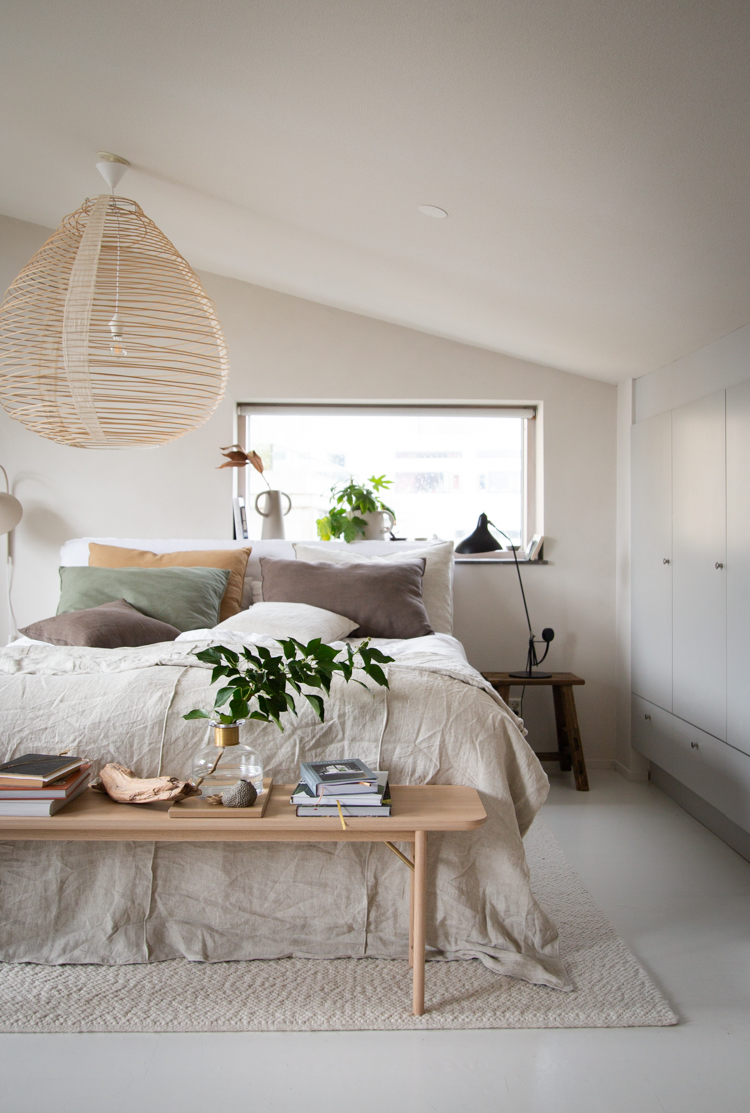 Bedroom Details: One bench, Two Different ways