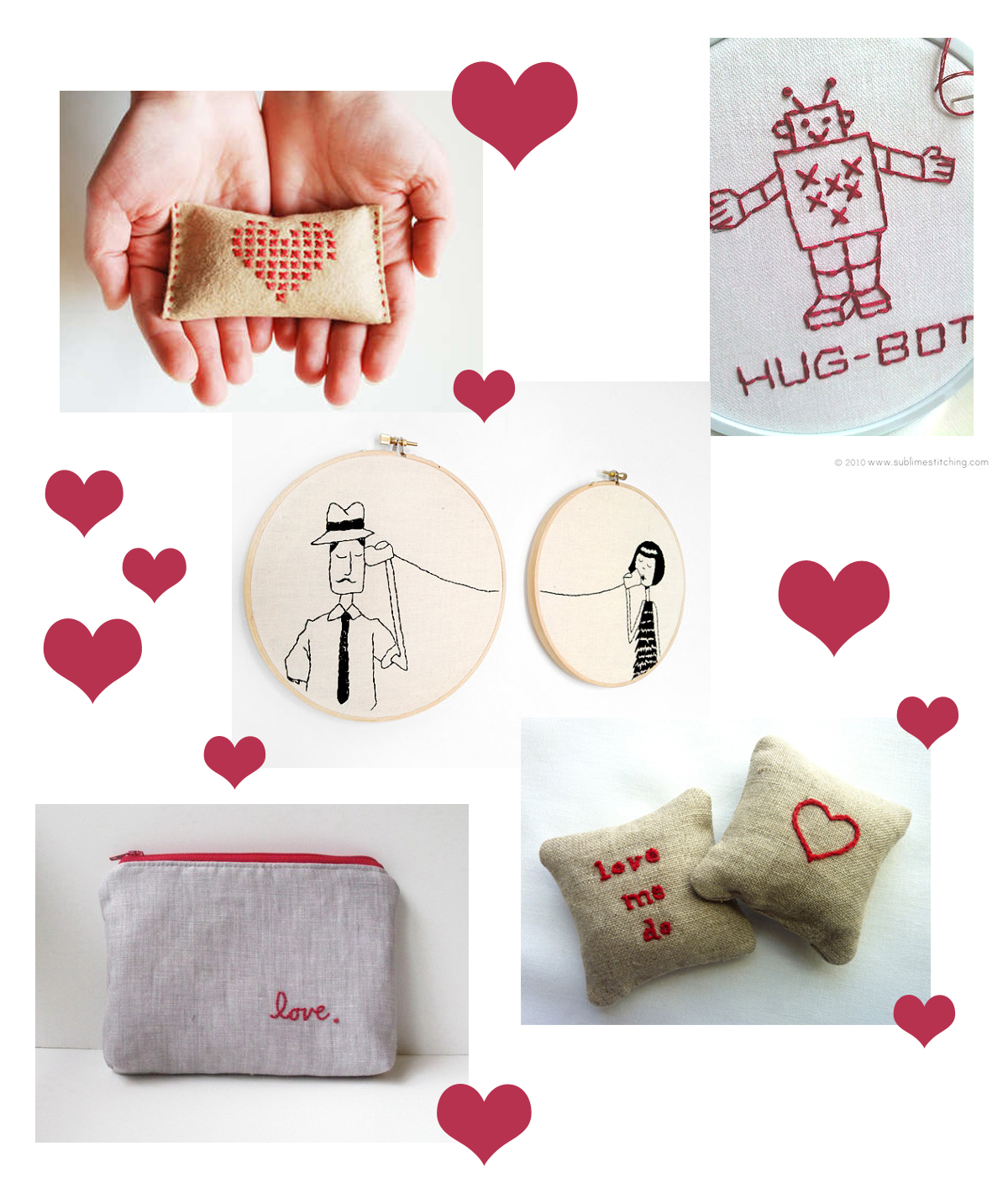 Simply Fun Stuff Simple Embroidery Ideas for Valentine's Day