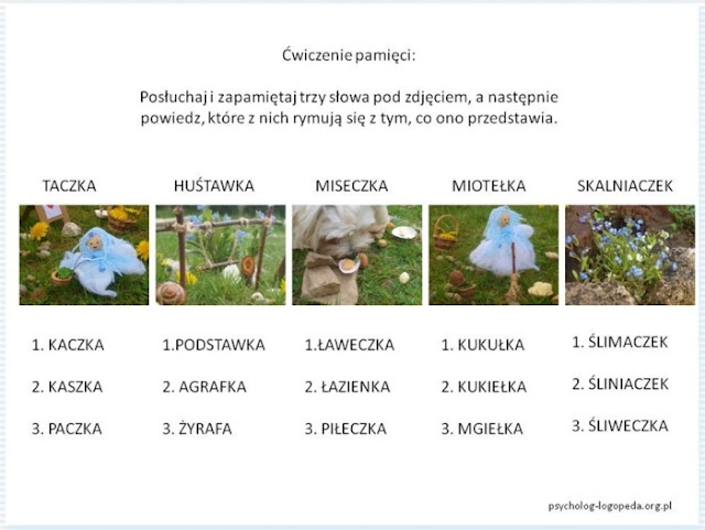 pamiec cwiczenia dla dzieci pdf pamiec karty pracy pdf free