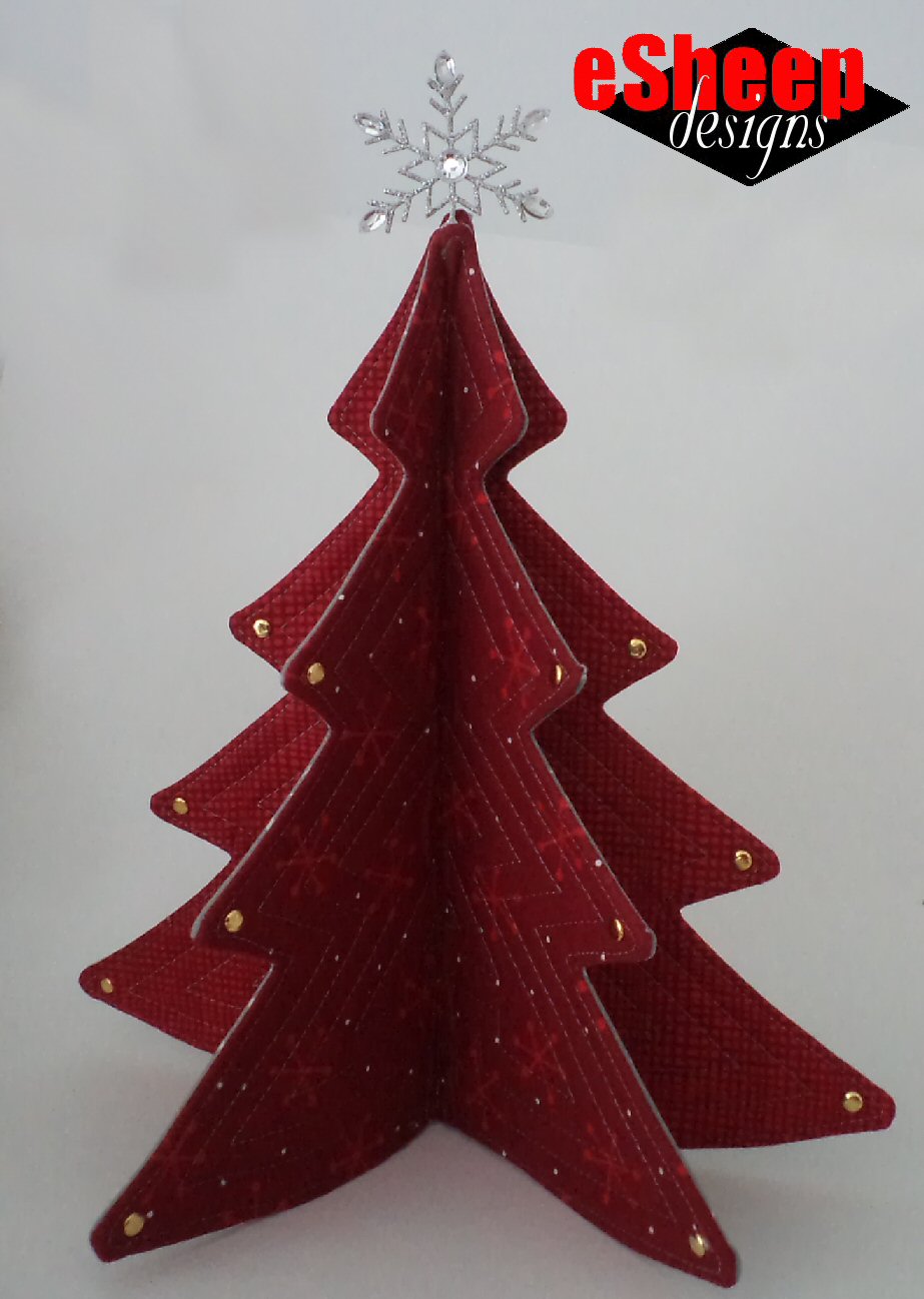 eSheep Designs QuasiTutorial Collapsible Quilted Tabletop Christmas Tree
