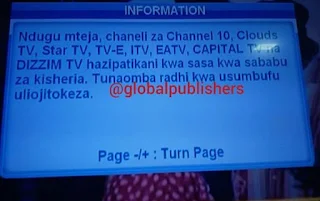 King'amuzi cha Azam Chaziondoa Chaneli Zote za Ndani ya Nchi Ikiwemo CLOUDS TV, TV-E, ITV', EATV