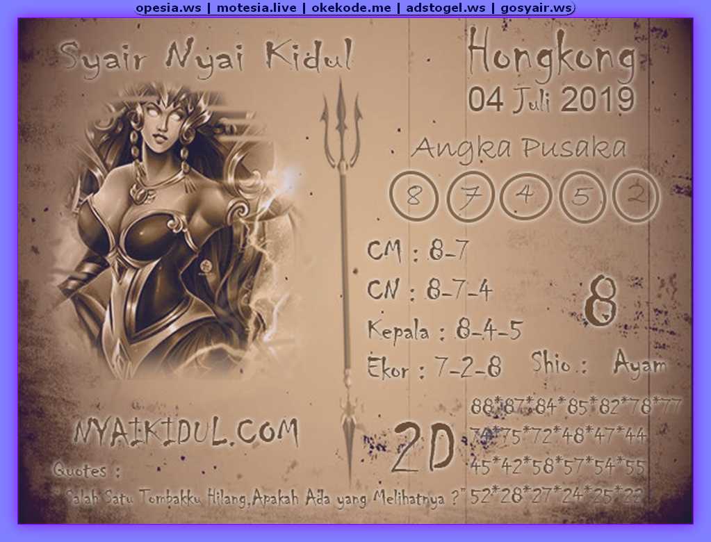 1 New Message) Forum Syair Hk Kamis 4 Juli 2019 - Forum Syair Togel Hongkong  Singapura Sydney