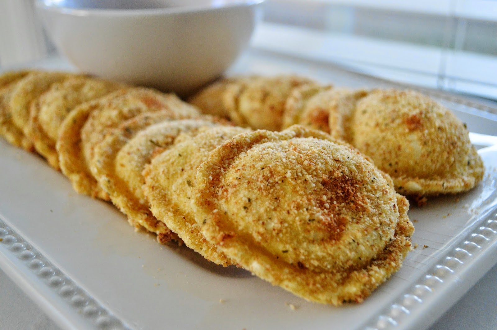 The Art of Comfort Baking Oven Toasted "Fried" Ravioli
