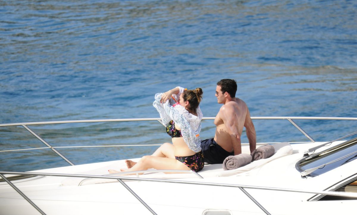 Kelly Brook in Bikini at a Yacht in Mallorca, 05.23.2019