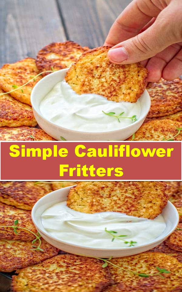 Simple Cauliflower Fritters MY KITCHEN