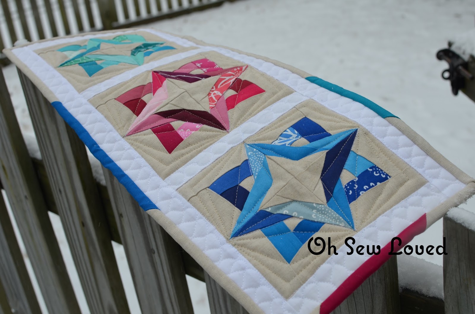 Oh Sew Loved Skinny Mini Quilt Swap Quilt!