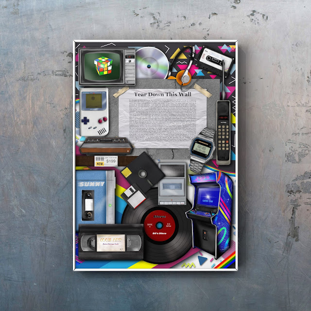 80s technology artwork