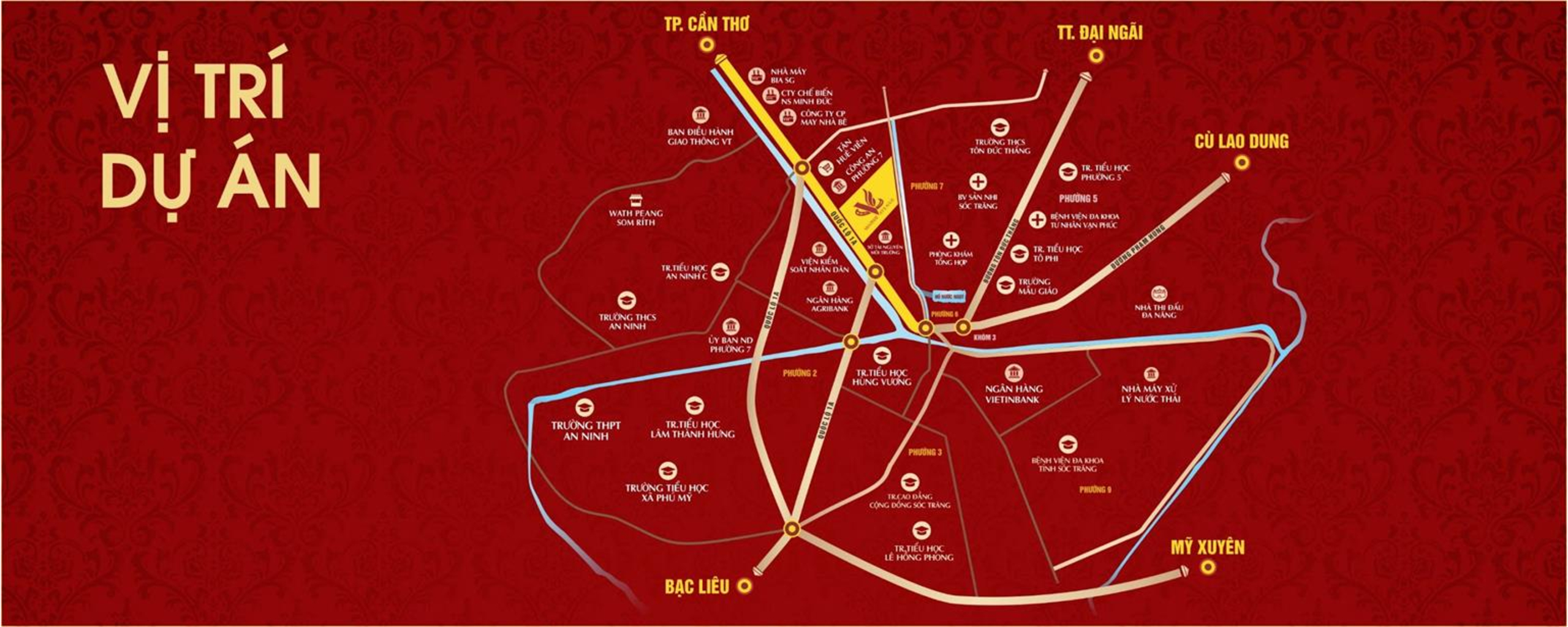 Bản đồ vị trí dự án Vạn Phát Avenue (KDC Minh Châu)