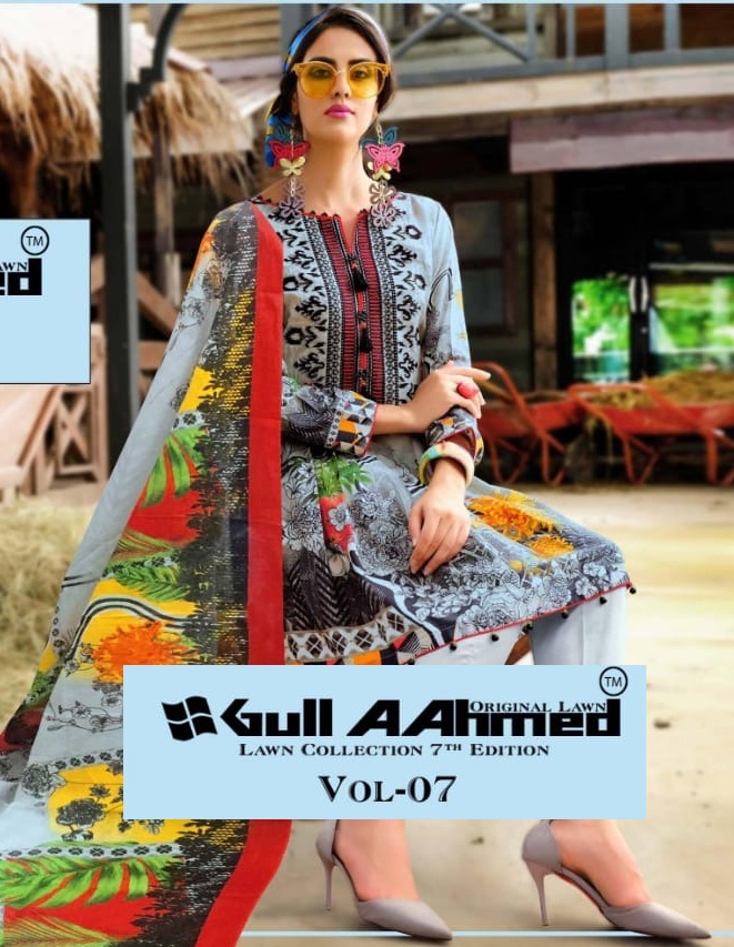 Gull ahmed vol 7 Lawn pakistani Suits wholesaler