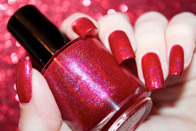 Swatch of the nail polish "Vanellope Von Schweetz" from Eat Sleep Polish