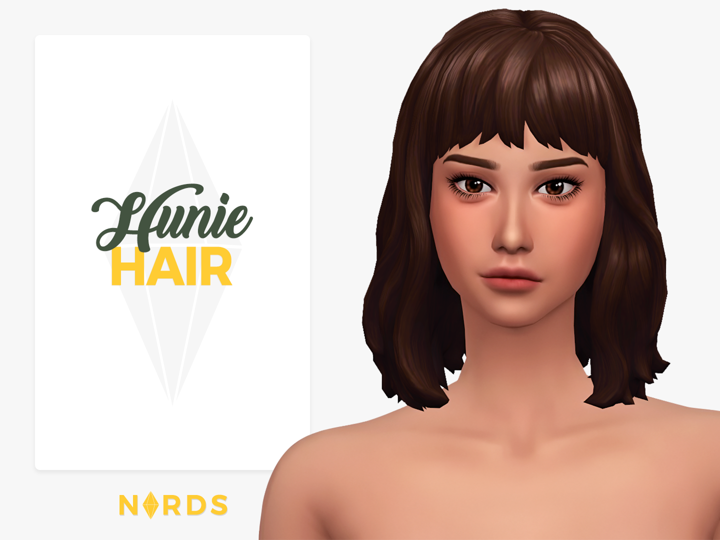 Hunie Sims 4 CC Hair
