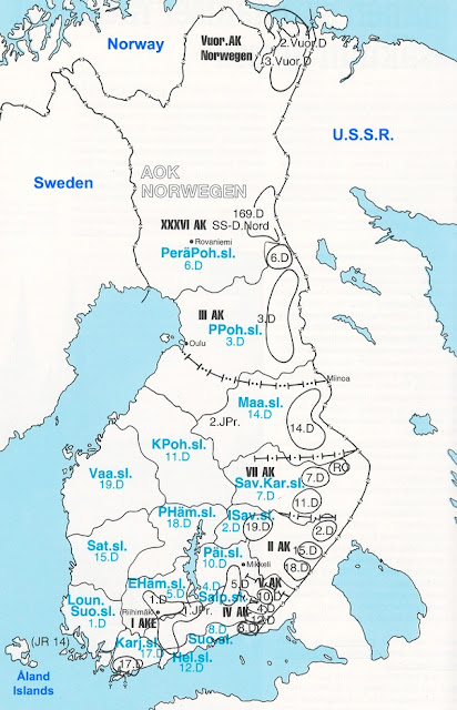 German and Finnish areas of military authority in Finland in June 1941. worldwartwo.filminspector.com