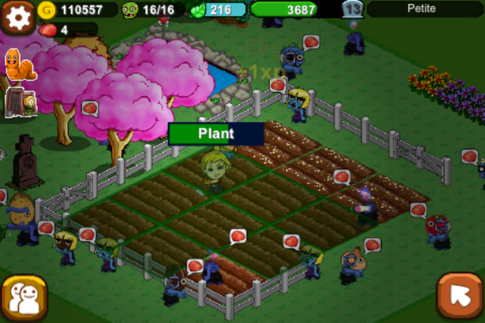 Zombie Farm Game. 