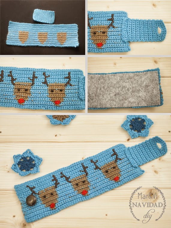 Funda para taza de crochet