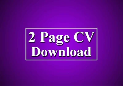 2 Page Cv  Download/2 pages resume template free download