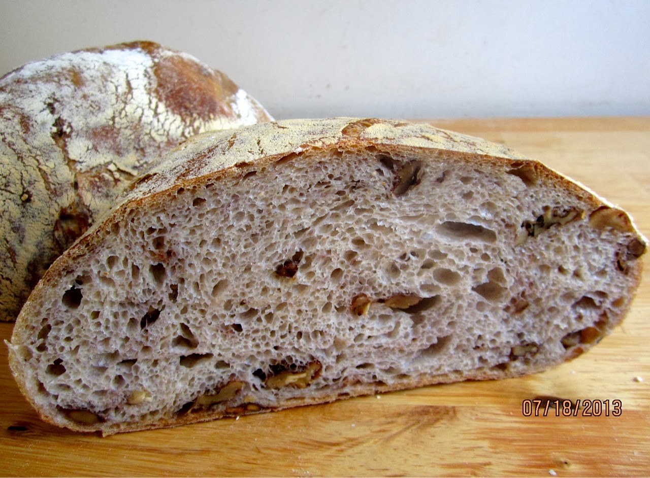 Brot & Bread EINKORN HAZELNUT LEVAIN À LA FORKISH PINCHED, NOT KNEADED!