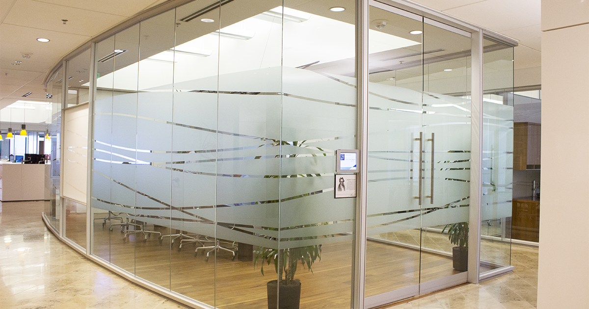 Fixing scratches on frosted glass