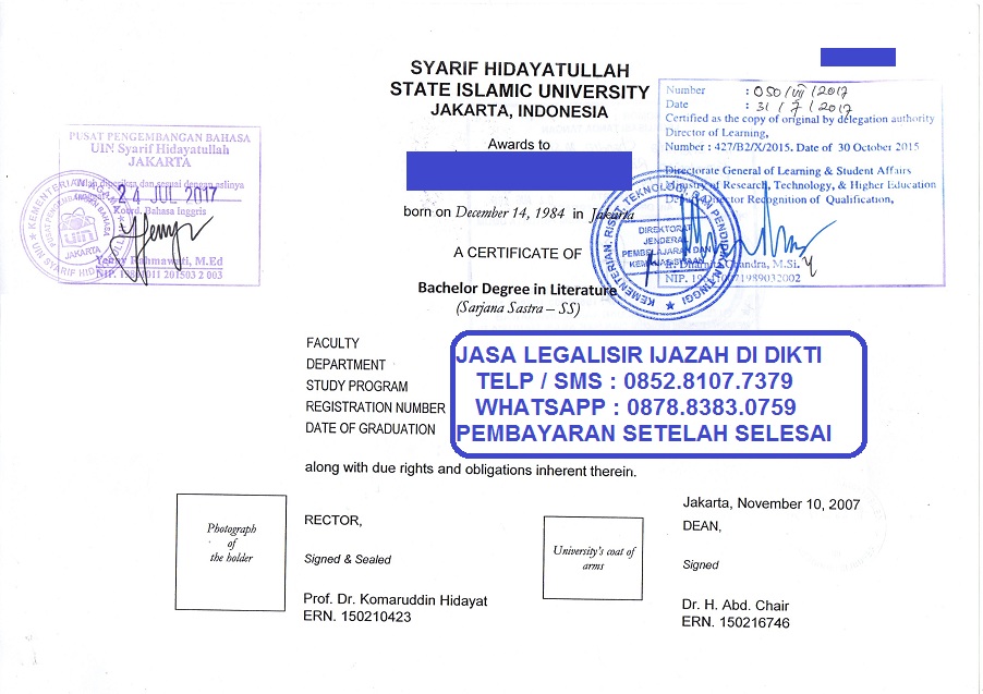 Prosedur Legalisir Ijazah Di Dikti Jasa Legalisir Ijazah