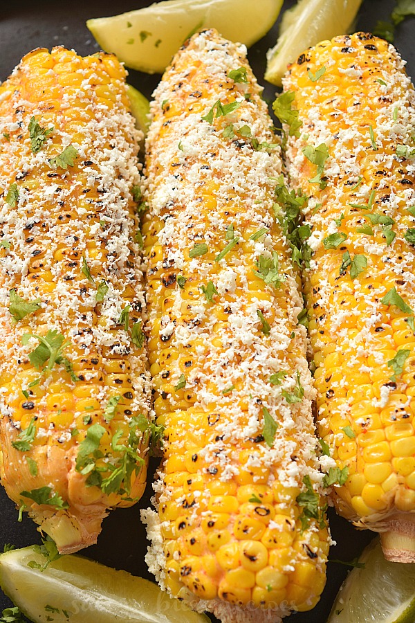 mexican street corn with cotija