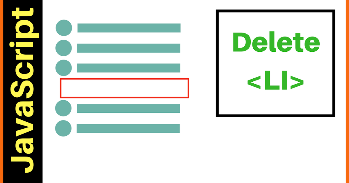 Javascript Delete Selected LI Bahasa Pemrogaman