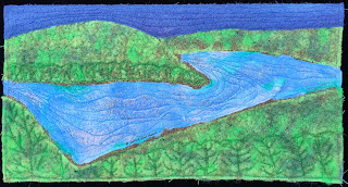 52 Ways to Look at the River,  Week 13 panel, by Sue Reno