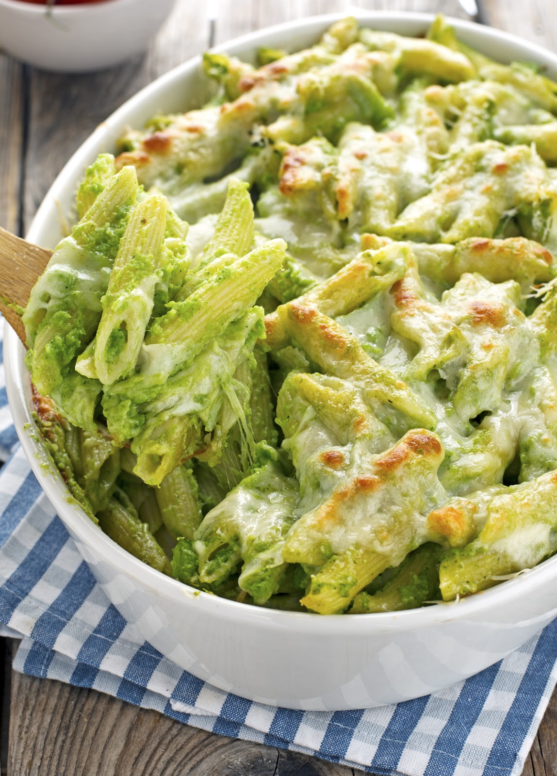 The Iron You Creamy Baked Ziti with Broccoli and Provolone